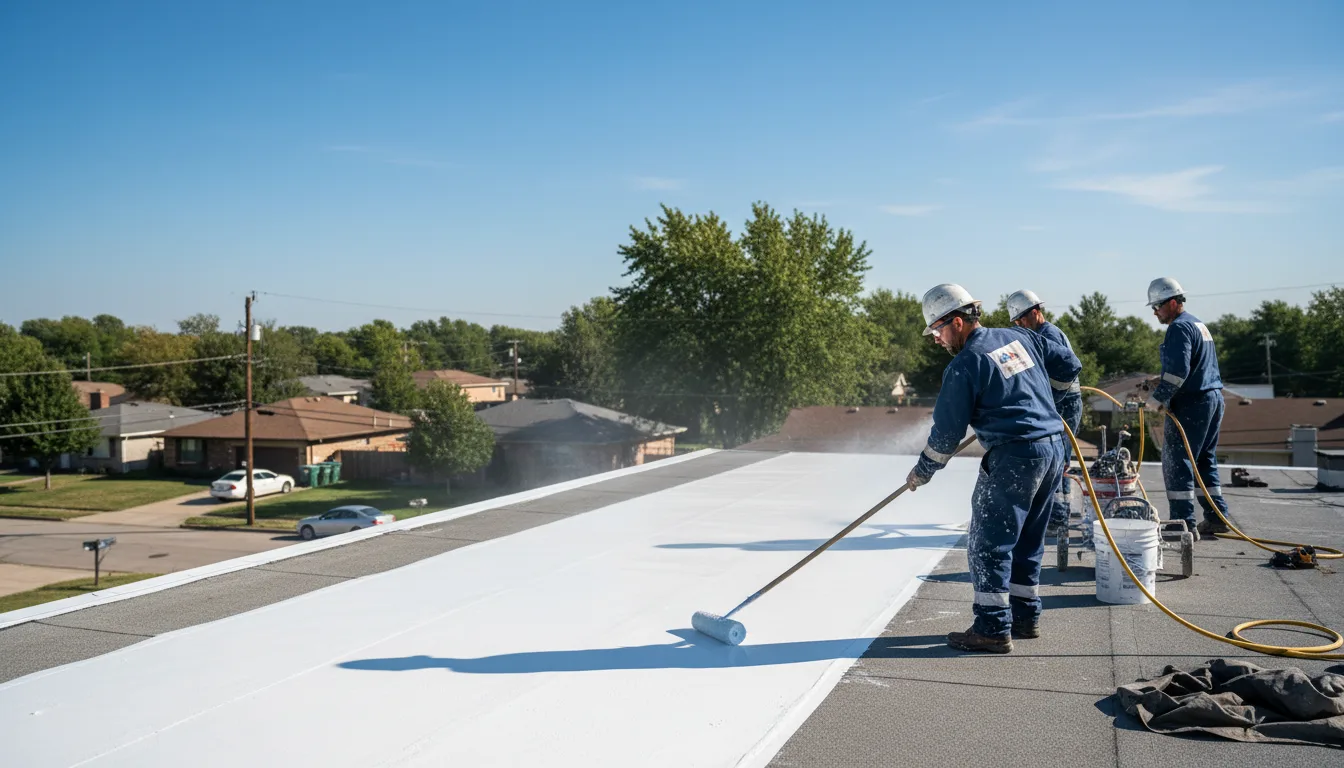 Commercial roof coating in West Springfield, PA near me